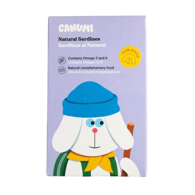 Canumi - sardynki z wybrzeża Atlantyku w puszkach - Sardine Dog 115g