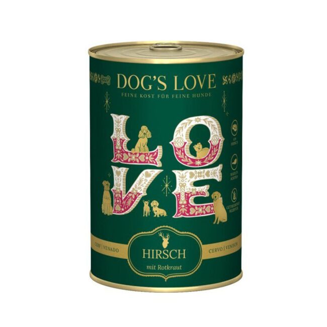 DOG'S LOVE Winter Menu Hirsch - mięso jelenia z kasztanami (400g)
