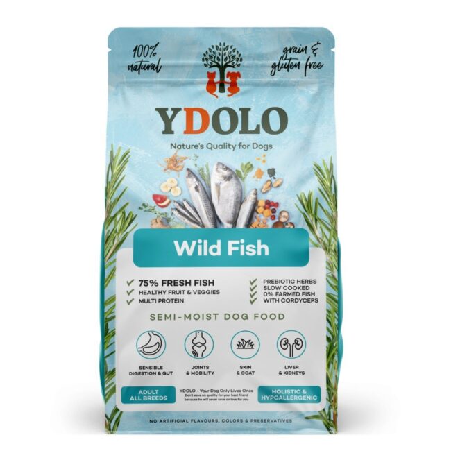 YDOLO Healthy Pure Wild Fish - ryby morskie karma półwilgotna dla psów (2,5kg)