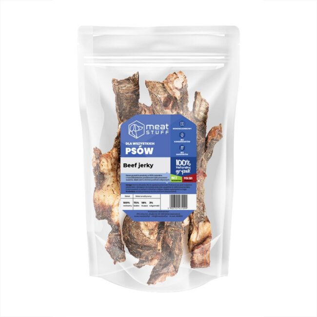 Paski suszonej wołowiny Beef jerky (doypack 100 g) - MeatStuff