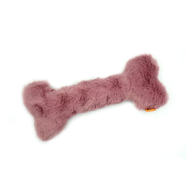 Zabawka z piszczałką miękka różowa kostka - WOOLIE WHILLIE