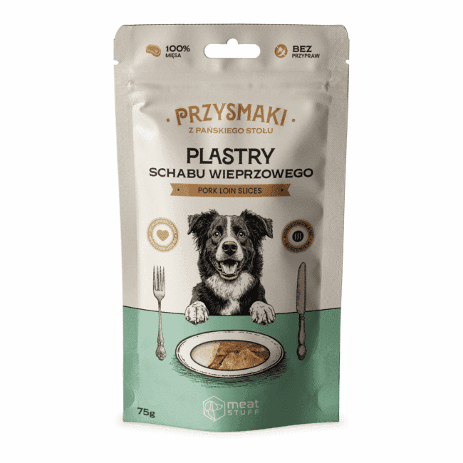 Przysmaki "Z Pańskiego Stołu" - Plastry schabu wieprzowego 75 g - MeatStuff